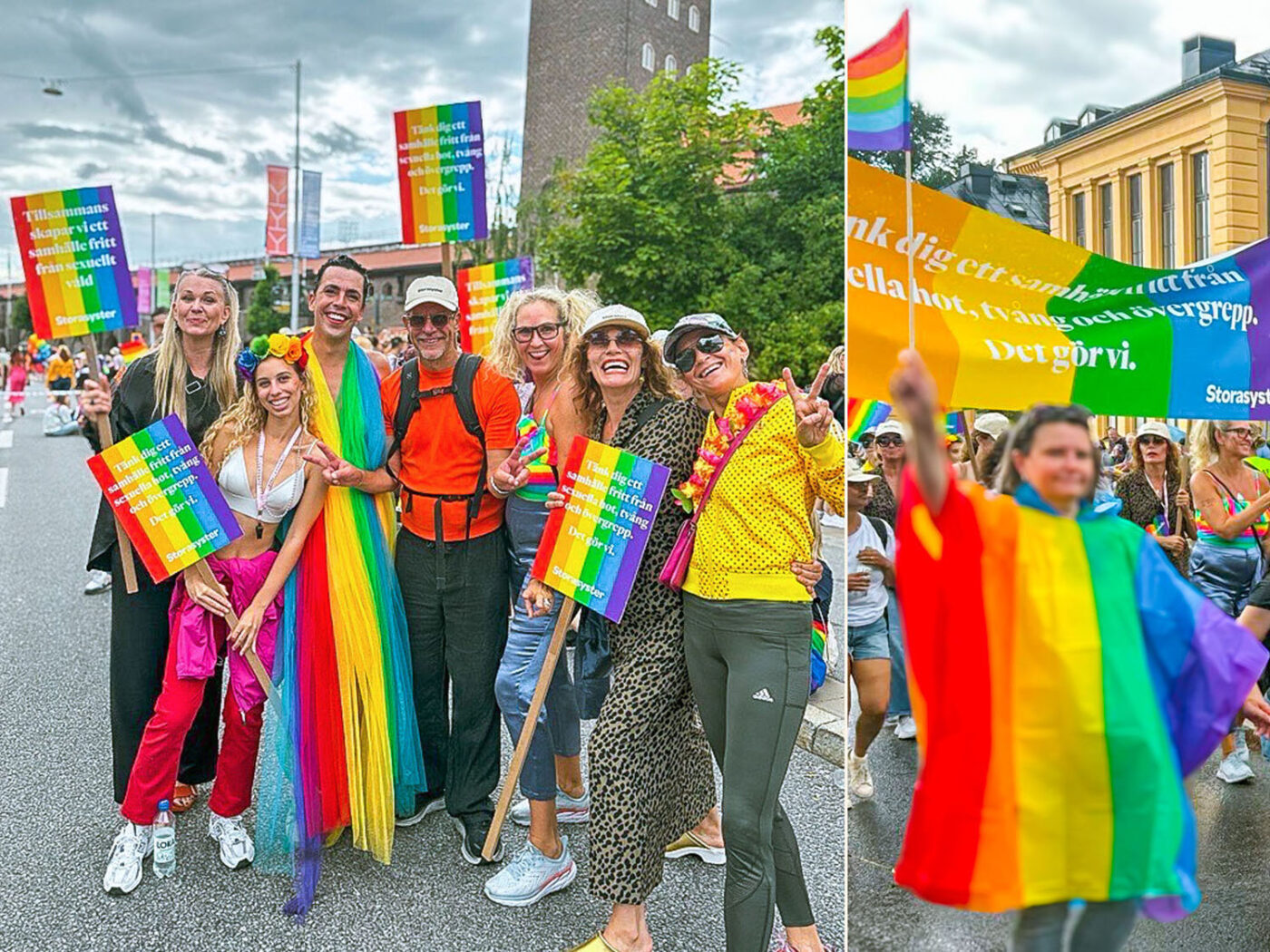 Storasyster under Prideparaden, Stockholm Pride, 2024